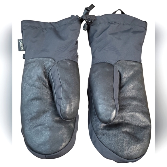 The North Face Mittens. Black gortex and leather. Unisex XL - Picture 2 of 10